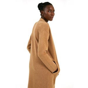 <span class=keywords><strong>Trench</strong></span> in lana lavorato a maglia lungo autunno inverno <span class=keywords><strong>donna</strong></span> di lusso personalizzato - Product Image 3