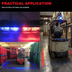 Accesorios: Luz de Seguridad de Línea Roja de Alta Luminosidad con Entrada de Voltaje Amplio para Montacargas - Product Image 4