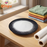 Poudre adhésive blanche thermofusible Qinyu en TPU polyuréthane pour transfert thermique sur vêtements, commande minimum 1 kg