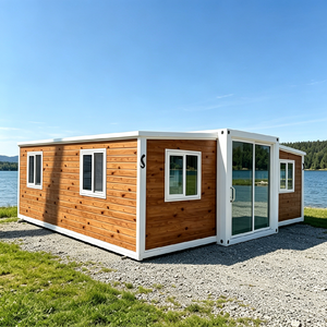 Maison conteneur préfabriquée extensible, unité d'habitation annexe (ADU), cabane de loisirs extérieure pour l'hébergement de vacances <span class=keywords><strong>en</strong></span> banlieue - Product Image 1