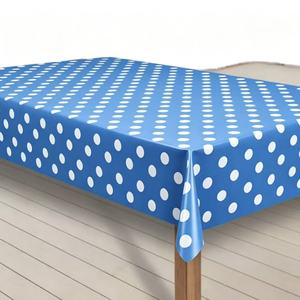 Nappe d'extérieur en PVC durable et lavable de la marque <span class=keywords><strong>Laro</strong></span>, imprimée sur mesure, motif géométrique à pois jaunes, modèle G07 - Product Image 2