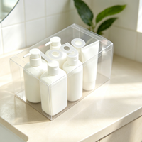 Boîtes d'emballage en plastique personnalisées de qualité supérieure, boîtes transparentes en PET pour shampooing, gel douche, lotion et autres produits de soins personnels et d'hygiène