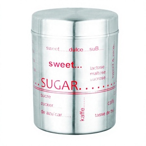 Wholesale Red Color Printed Design <b>Canister</b> Tea Coffee Sugar <b>Canister</b> <b>Set</b> Steel Kitchen Storage Stainless Steel - Product Image 1