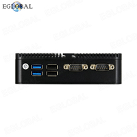 Eglobal Barato 12th Gen N100 J6412 Caja de computadora de seguridad de red 2 LAN 2 * Com X86 Linux Fanless Firewall Router Pfsense Mini PC