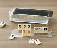 Cube de tournoi de voyage acrylique Mahjong Set Rummikub Acrylic Rummy