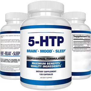 Suministro de China Natural 5 <span class=keywords><strong>HTP</strong></span> 5 Cápsulas de hidroxitriptófano Suplemento alimenticio para la relajación de los adultos Etiqueta privada Extracto de semilla de Ghana - Product Image 3