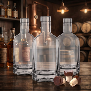 Wholesale 250ml 375ml 500ml 750ml 1000ml Matte Cylinder Glass Whisky Vodka Tequila Liquor Wine <b>Bottles</b> - Product Image 3