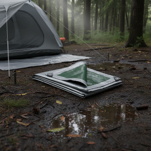 Bâche en PE enduit 150g/m² 8x12m 6x8m, robuste, écologique, coupe-vent et imperméable pour usage extérieur / Bâche chinoise - Product Image 1