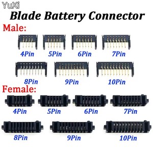 Conector de batería para portátil de 4/5/6/7/8/9/10 pines, paso de 2.0 mm, soporte con clip, ranura de contacto, enchufe macho y hembra - Product Image 1