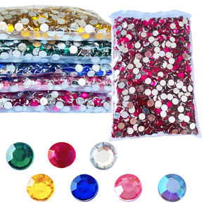 Fábrica al por mayor Lt. Rosa Flatback acrílico diamantes de imitación SS30 SS34 SS40 SS50 SS60 piedra de cristal para la fabricación de vestidos y <span class=keywords><strong>Gema</strong></span> acrílica - Product Image 6