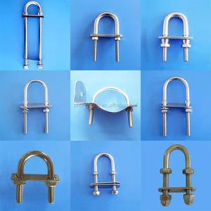 ตัวยึดท่อรูปตัวยู AISI304 AISI316สเตนเลสสตีลแบบผูกโบว์แบบท้ายเรือพร้อมแผ่นเชื่อม - Product Image 6