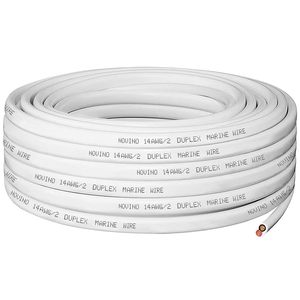 <span class=keywords><strong>Cable</strong></span> Eléctrico Marino 14AWG 14/2 Dúplex Multifilar <span class=keywords><strong>de</strong></span> Cobre Estañado para Aplicaciones Automotrices/RV/Solar/LED - Product Image 4