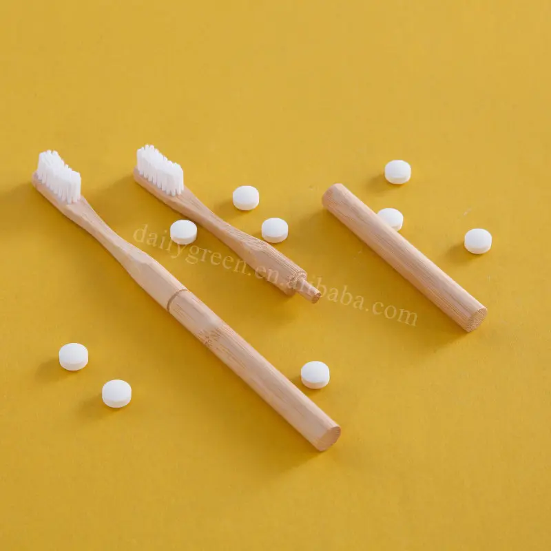 Zero Waste Toothpaste Tablets With Bamboo Toothbrush Kit Manufacturer