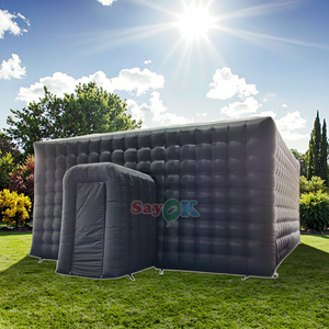 Sayok Đen <span class=keywords><strong>Inflatable</strong></span> Cube Đảng Lều <span class=keywords><strong>Inflatable</strong></span> Disco Lều câu lạc bộ đêm Lều <span class=keywords><strong>Inflatable</strong></span> hộp đêm cho ngoài trời - Product Image 1