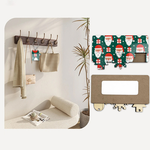 Cadeaux de bien-être <span class=keywords><strong>des</strong></span> employés pour le banquet du 100e jour du bébé, décoration de Noël grand format, avantages, supports de sublimation uniques, porte-clés en MDF - Product Image 5