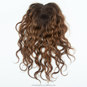 Système de remplacement capillaire 100% naturel vierge, couleur blond doré avec mèches, topper ultra-fin HD Lace Front pour femmes - Product Image 4
