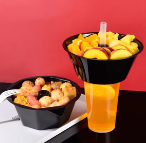 แก้วพลาสติก PP ขนาด 500 มล. 700 มล. สำหรับ<span class=keywords><strong>ชา</strong></span>ไข่มุก อาหารว่าง รับทำโลโก้ตามสั่ง MOQ ต่ำ ปรับแต่งได้รวดเร็ว แก้วน้ำพิมพ์แบ<span class=keywords><strong>รน</strong></span>ด์ได้ คุณภาพสำหรับอาหาร - Product Image 1