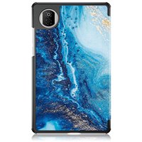 Étui intelligent en cuir PC+PU avec impression magnétique anti-flexion/ couleur unie pour Honor Pad X7 8.7 2025