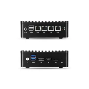 Super Mini Quad lan incorporado J4125 4Core Server Appliance 4LANs Fanless Mini PC