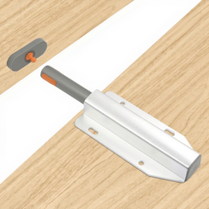 Charnière de meuble en alliage d'aluminium et ABS, 16 mm, à encastrer, bouton poussoir, ouvre-porte d'armoire, design minimaliste, durable - Product Image 1
