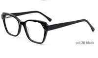 FP2097 Qsky Lunettes carrées classiques rétro en acétate pour femmes, monture épaisse en acétate, verres bloquant la lumière bleue, verres optiques en acétate
