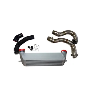 B2325 Radiator Intercooler Aluminium Mobil Balap Kinerja Tinggi untuk N54 N55 E82 E87 E88 E90 E91 E92 E93 1M 135i 335ix 335is