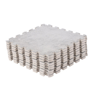 Tapete de Piso Encastrable con Patrón Geométrico Rectangular, Resistente a las Manchas, para Uso Doméstico, Tapete para Gatear para Niños - Product Image 3
