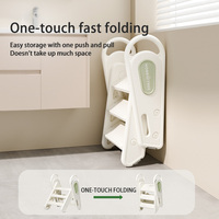 Tabouret de toilette pour bébé en plastique antidérapant pliable Hobbytree Tabouret marchepied pour enfant en bas âge pour comptoir pour tour d'apprentissage