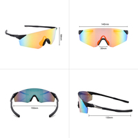 Lunettes de soleil polarisées pour hommes, en forme de lentille personnalisée, de sport, d'équitation, de vélo, de course, ya070c