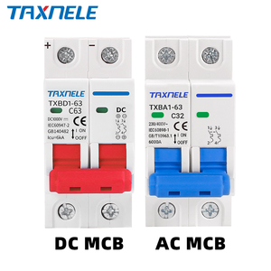Interruttore Automatico <span class=keywords><strong>Mini</strong></span> AC/DC 2P 6A-63A MCB per Sistemi Fotovoltaici Solari - Product Image 2