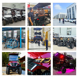 中国工厂价格电动高尔夫球车蓝色6座高尔夫球车 - Product Image 4