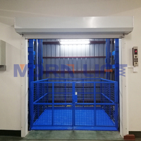 MORN Élévateur de marchandises électrique hydraulique sur mesure 300kg-5000kg, hauteur de levage 1000-10500mm, plateforme 1,5m*1,5m, 2 arrêts, vitesse 5m/min