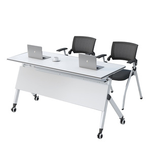 Venta de fábrica, mesa de entrenamiento plegable con ruedas, mesa, patas, escritorio de entrenamiento para oficina y escuela, Juegos Escolares - Product Image 6
