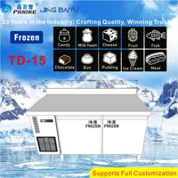Lemari Pendingin Dua Pintu TD-15, Anti Beku, Kontrol Temperatur Digital, Hemat Energi untuk Kafe, Toko Minuman, KTV, Bar, dan Tempat Pendingin
