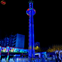 Manège Tour Tournante d'Attraction Personnalisée : Investissement Rentable, Attraction Tour de Chute à Rotation Haut-Bas pour Nouveau Projet de Parc