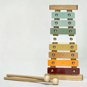 Ensemble d'instruments de percussion en bois en gros avec xylophone, tambourin, piccolo, flûte et tube sonore pour l'éducation musicale et le jeu des enfants - Product Image 4