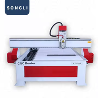 Routeur CNC à bois Siemens New 1325 4 axes avec arbre rotatif pour meubles, PVC, gravure de restaurant, doté d'un moteur à roulement, d'une pompe et d'un moteur
