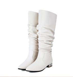 Scarpe di marca per <span class=keywords><strong>donna</strong></span> stivali alti al ginocchio eleganti stivali lunghi da <span class=keywords><strong>donna</strong></span> per stivali lunghi autunnali caldi alti fino alla coscia con pelliccia sintetica - Product Image 6