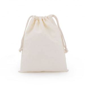 Sacs à cordon en coton vierges colorés en gros - Pour emballage de boîtes cadeaux et petit rangement de bijoux - Product Image 5
