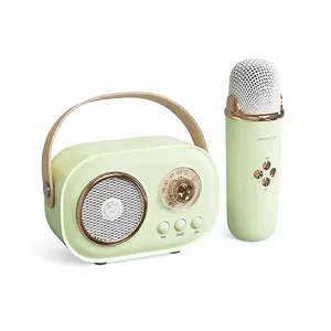 Bluetooth Speaker With Long Battery Life Mini Karaoke System Speaker Wireless Bluetooth Metal Sound Woofer Speaker