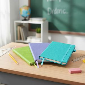 Cuaderno Escolar Grueso Multicolor en Promoción, Fabricante de Cuadernos Personalizados Baratos al por Mayor, Cuaderno de Papelería de Cuero para Estudiantes con Logotipo - Product Image 3
