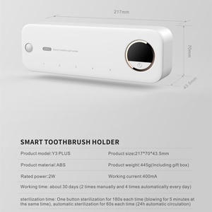 Hot Sell Toothbrush Sterilizer Case <b>Wall</b>-mounted UVC Disinfection Toothbrush Box Holder for Home Use - Product Image 6