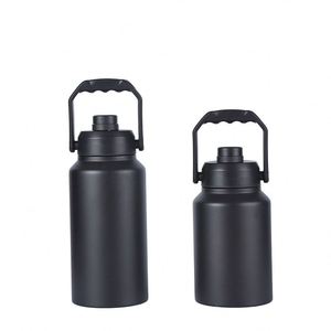 Bouteilles isothermes sous vide en acier inoxydable de 64 oz et 128 oz avec couvercle à poignée pour le sport - Product Image 6