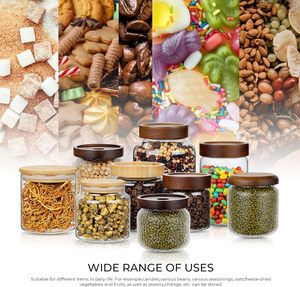 Luxury <b>Rainbow</b> Empty 270ml Amber <b>Light</b> Gray Candle Color Glass Vases 7oz Iridescent Bamboo Wooden Jar Metal Lid Christmas Modern - Product Image 4