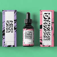 Boîtes personnalisées pour flacons compte-gouttes de sérum, emballages de teintures, cosmétiques, maquillage, soins capillaires et barbe, 30ml 50ml, boîtes cadeaux en papier