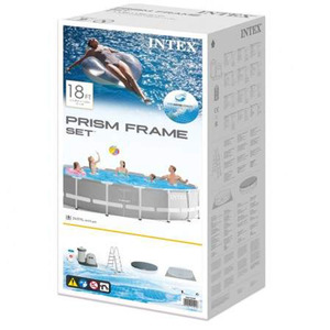 <span class=keywords><strong>Piscina</strong></span> Intex 26732 de 18' x 48\", con Marco Metálico, Redonda, Elevada, de Acero, con Marco Prismático Premium - Product Image 4