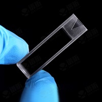 Cuvettes en quartz UV, cellules en quartz standard, 10 mm, 20 ml, 30 ml, 40 ml, 50 ml, longueur de chemin 3,5 mm, volume 190-2500 nm, plage spectrale