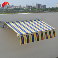 Tissu de remplacement pour auvent - Anthracite, anti-UV, enduit PU, auvent rétractable de remplacement, 300 x 250 cm