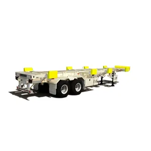 Hot Sale 20ft 40ft 50Ton Skelet Chassis Trailer