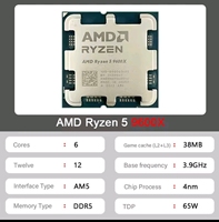 CPU Desktop AM4 Socket 6-Core 12-Thread 3.0GHz 5 5500X3D Terbaru dengan Teknologi Virtualisasi